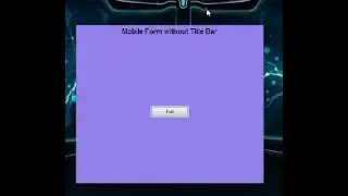 Mobile Form without Title Bar