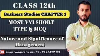 Business Studies Class 12th । Important Questions of Chapter 1। Board Exam 2026