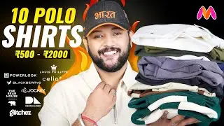 🔥 10 Best Polo T Shirts From 500 to 2000 (College, Men) Myntra Polo Shirt Haul 2025 | ONE CHANCE
