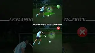 How to take a Penalty like LEWANDOWSKI ⚽️. #football #footballskills #soccer #lewandowski #penalty