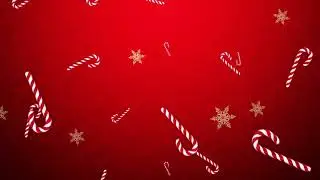 Red Candy Cane Background
