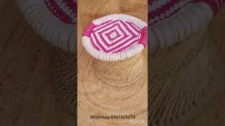 Handmakers Pink Mudda stool for home decor #bamboofurniture #ecofriendly #diycrafts