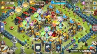 Castle clash : Insane 4-10 without mino sm santa