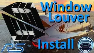 Rev Up Your Ride: Installing Window Louvers on a 2017 Ford Focus RS!