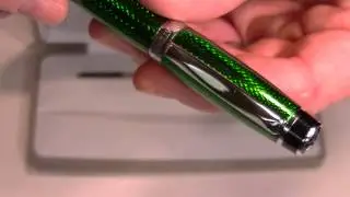 Waterford Kilbarry Rollerball Pen in Emerald Green Guilloche