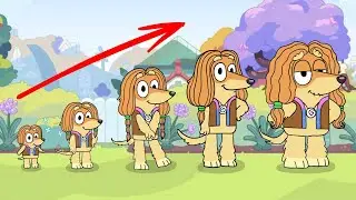 Growing Up Evolution of Indy, Bluey Drawings | Bluey