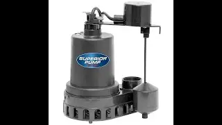 Sump Pump, Superior Pump 92372 What's in the box