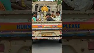 Ganesh idol Transporting at Chilkur | Ganesh Aagman