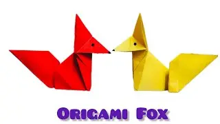 Cute Color Paper Fox | Easy Paper Fox Craft | Kids Craft Ideas