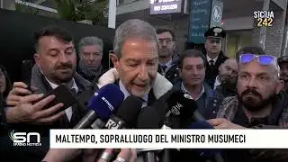 Sopralluogo di Nello Musumeci nei luoghi della Sicilia colpiti dalla furia del ciclone Harry
