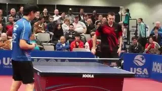 Mark Hazinski vs Allen Wang, Men's Singles National Table Tennis Championships, 18 Dec 15, 00099