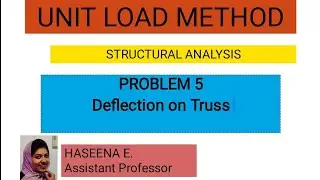 Deflection on Truss using unit load method
