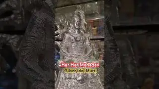 silver Shiva Murti Mahadev God idol #status #hindu #sanatan