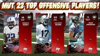 The TOP 10 OFFENSIVE Players from Each Position in Madden 23 Ultimate Team!