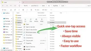 How to Pin a Folder to Quick Access in Windows 10