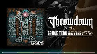 Groove Metal Backing Track / Drum And Bass / Throwdown Style / 180 bpm Jam in D Minor