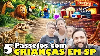 🚨 TOP 5 LUGARES INCRÍVEIS para passear com CRIANÇAS em SÃO PAULO