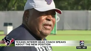 Texans interim head coach speaks about new position