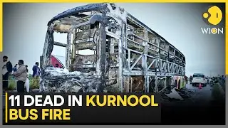 Hyderabad-Bengaluru Bus Catches Fire Near Kurnool | WION