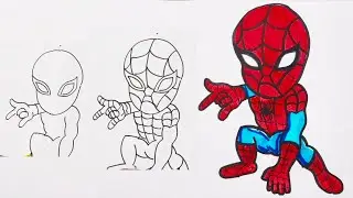 Spiderman Drawing | Spiderman Sketch | Spiderman easy drawing #cartoon #spiderman #sketch