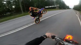 EXC 125 + YZ 125 + YZ 85 Night riding | Wheelie taalaa #2 |