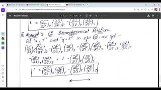 Lecture # 04 (continued)|Maxwell's Relation