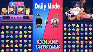 daily mode color crystals amazing match | match masters | daily mode