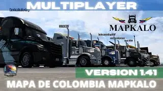Convoy en  el (ATS 1.41) Mapa de Colombia de Mapkalo