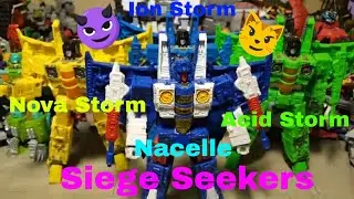 Acid Storm, Ion Storm, Nova Storm and Nacelle Transformers Seekers Review