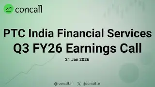 PTC India Financial Services Q3 FY26 Earnings Conference Call | Concall.in