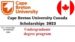 Cape Breton University undergraduate scholarship, Canada //undergraduate programs