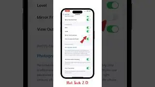 iPhone Front Camera Mirror Setting 🔥 | Fix Selfie Flip Problem in 1 Minute! #iPhone 2025 #shorts