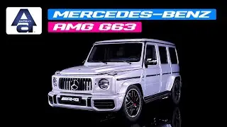2019 Mercedes-Benz AMG G63 Iridium Silver Metallic 1/18 Model Car by Autoart