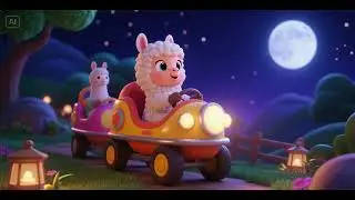 Baby Llama&rsquo;s Nighttime Adventure Ride | Bedtime Lullaby for Kids | Nursery Rhymes & Soothing Songs