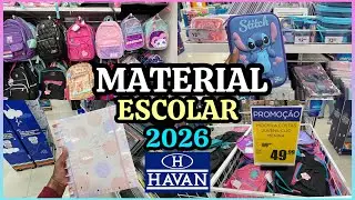 MATERIAL ESCOLAR 2026 NA HAVAN|PROMOÇÕES DE CADERNO E MOCHILA 🎒(parte 02)