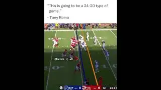 Tony Romo predicts score of game