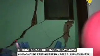 Strong earthquake hits Indonesia's Java