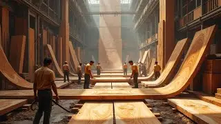 Giant Logs Are Being Cut Into AMAZING Tables By Woodworking Experts