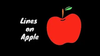 Lines on Apple l covered by Vanya l Easy learning with Aahana and Aanya