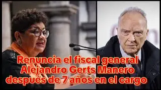 WOW RENUNCIA FISCAL GENERAL ALEJANDRO GERTS FLORERO LLEGA LA MUJER DE HIERRO #ma&ntilde;anera