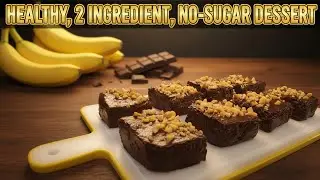 ✨ 2-Ingredient Healthy Chocolate Banana Fudge - Easy, Creamy & Sugar Free!