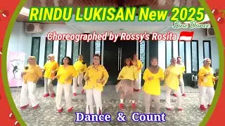 RINDU LUKISAN New 2025  Line dance/ Choreographed by Rossy's Rosita 🇮🇩/ 💃by Ladies 34 💙