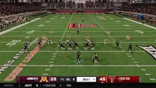 Minny vs TxTech, 2029 CFP R1
