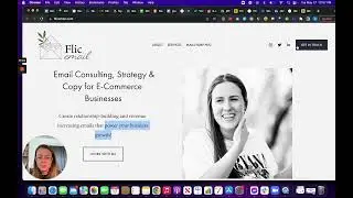 Blind React 🥳 Website Copy Review for Vicky Smith aka Flic Email