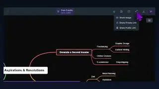 Как поделиться ментальной картой с помощью ссылки | MindMap AI