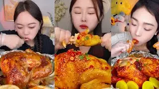 Spicy roast juicy chicken ||😋🤤|| #asmr 
