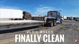 FINALLY CLEAN | My Trucking Life | Vlog #3403