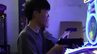 Coin-operated online battle two-player gun shooting game machine