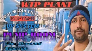 WTP plant | dual media filter | softner | uv system | pump room | plumbing work 