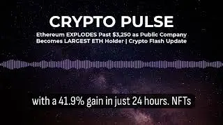Ethereum EXPLODES Past $3,250 as Public Company Becomes LARGEST ETH Holder | Crypto Flash Update